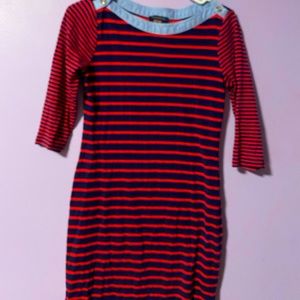 Tommy Hilfiger Stripes Vertical & Horizontal Dress